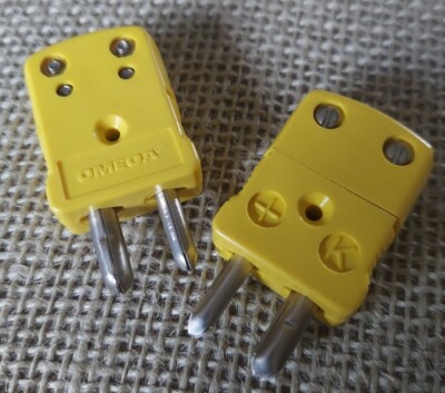 Lot of 2 - OMEGA OST-K-M / OSTKM Thermocoupler Connector