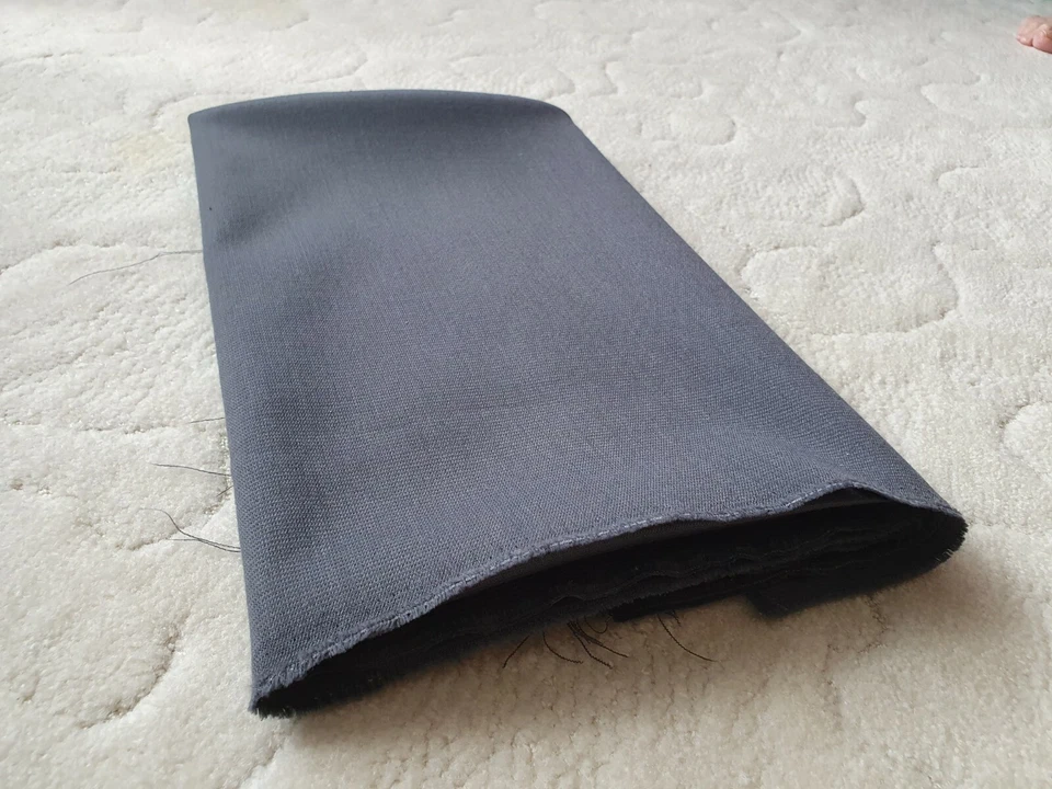 Nähen - Stoff - 150 x 85 cm - Hosenstoff / Rock Stoff - grau - neu