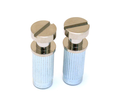 (2) Gotoh Nickel Metric Stop Tailpiece Studs w/Body Inserts GM-STS-N