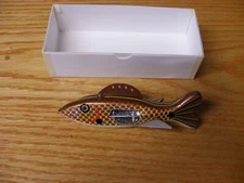 Beautiful Contemporary C Hines Heddon 400 Style Bat Wing Decoy Aged Copper Scale