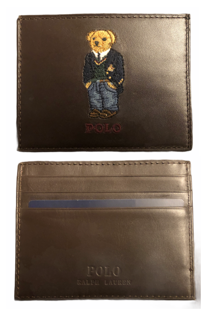 Ralph Lauren Polo Preppy Bear Card Wallet Leather Case Vintage Style for sale online | eBay