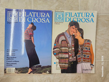 2 Filatura di Crosa English Text Italian Hand Knitting Pattern Books 1987
