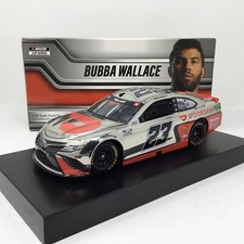 Bubba Wallace 2021 DoorDash White Color Chrome 1:24 Diecast