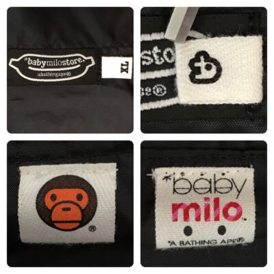 BAPE × KAWS milo nylon coach jacket black × gray A Bathing