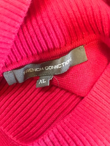 FRENCH CONNECTION Pink Oversized Size XL Mozart Ladder Jumper Summer Cotton Top - Picture 5 of 11