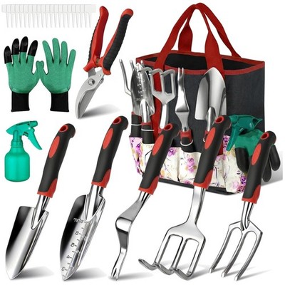 Stainless Steel Gardening Tools Set with Ergonomic Handles