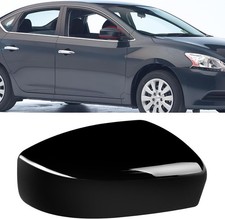 Compatible with Nissan Sentra 2013-2019 Right Side Mirror Cover Glossy Black