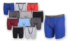 Fruit of the Loom Men's Cotton Performance Boxer Briefs (12 Pack)