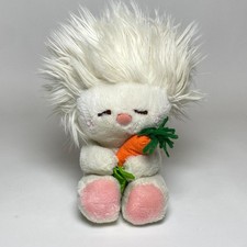 1982 Dakin Frou Frou Nature Babies Plush with Carrot White Stuffed Animal