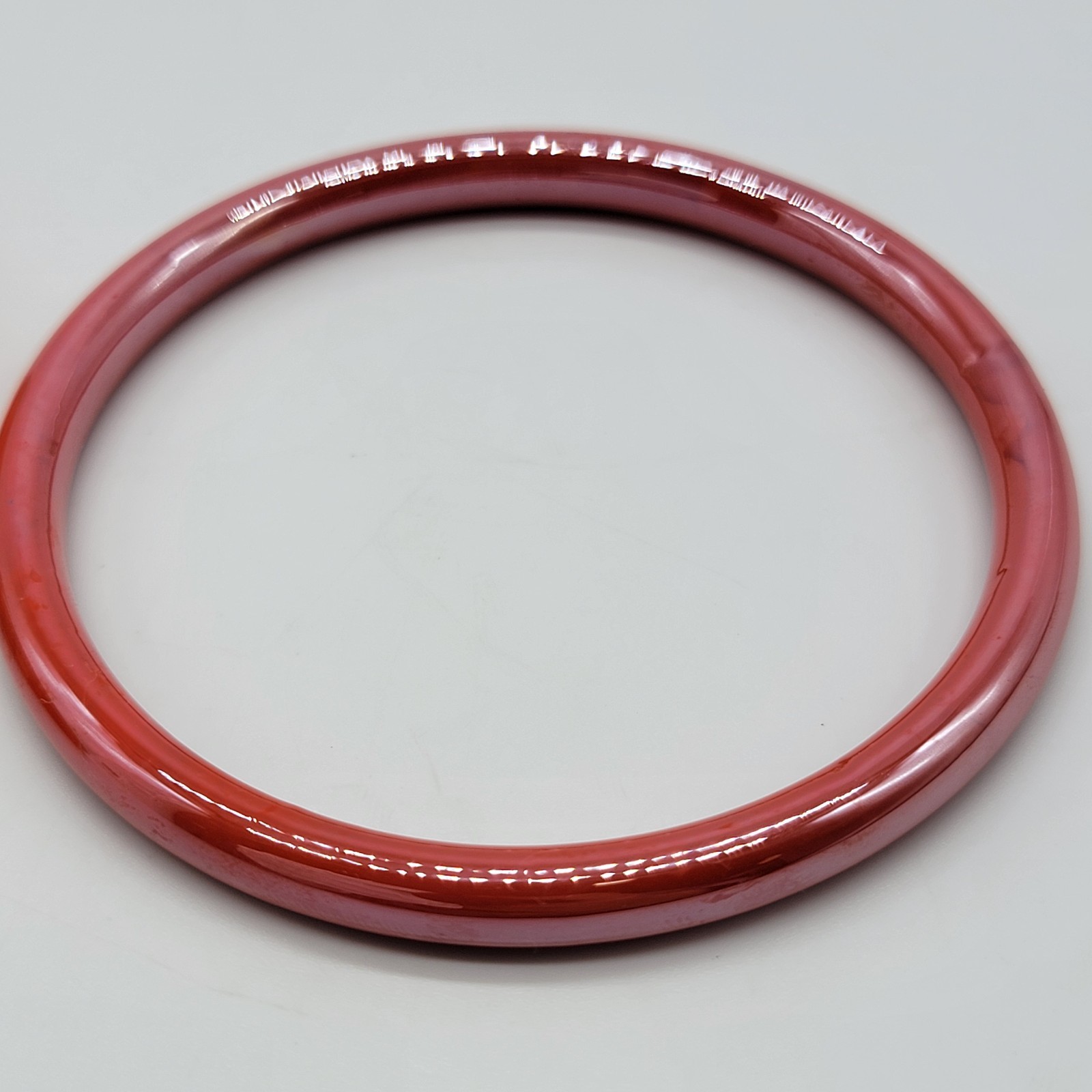 2Pc Vintage Orange Bangle Stackable Bracelet , Re… - image 7