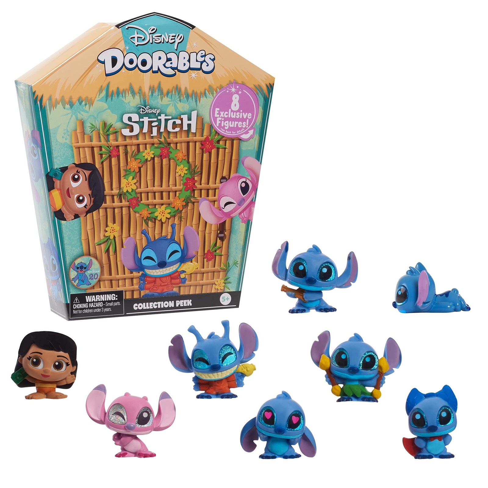 Disney Doorables Stitch Collection Peek, 8-pieces, 1.5-inch tall Collectible