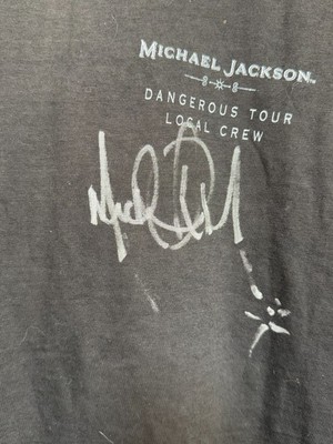 ミックティラー　サイン Michael Jackson - Signed Dangerous Tour Concert Shirt | eBay