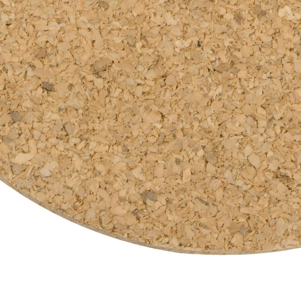 Sughero Sottobicchieri Legno, Rotondi 4.7" Diametro, 0.16" Spessa Giallo,6pz - Immagine 4 di 4