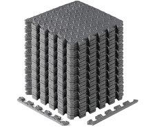 Yes4All EVA Interlocking Exercise Mats 36pc Puzzle Floor Tiles 36 sqFT 0.4"Thick