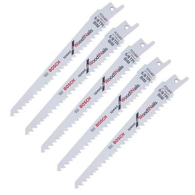 #ad Bosch 5 Pack 6 Inch 5 8 V TPI Reciprocating Saw Blades RSN6V 5PK $14.45