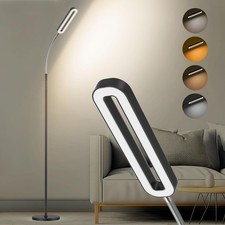 LED Floor Lamp Adjustable 12w 1400Lm Dimmable Standing Lamps with 4 Colour