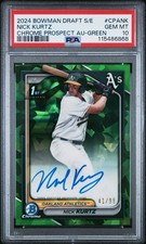 Nick Kurtz 1st Bowman Draft Sapphire Auto /99 PSA 10