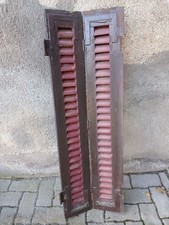 Doppelter Fensterladen - Holz - gebraucht - Höhe 130,5 cm - Breite 20,5 cm