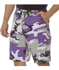 Tactical BDU Short Military Camo Cargo Purple Army Fatigue Camouflage Uniform XL