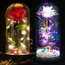 Christmas Gift for Women Mom Wife -LED Rose Flower for Women Birthday Valentines