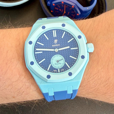 Swatch x AP Audemars Piguet Royal Pop Lan Ba With Wristbuddys Case/Bracelet