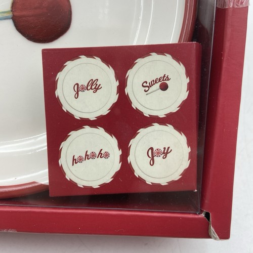 Starbucks Holiday 2007 Dessert Snack Appetizer Plates Set Of Four - Picture 2 of 4