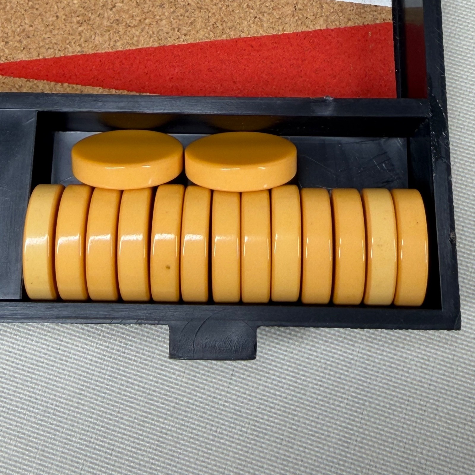 Vintage 1973 Hoi Polloi Travel Backgammon Game Set Complete VERY NICE