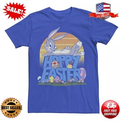 Looney Tunes Bugs Bunny Happy Easter Tee S-̀̀̀5XL