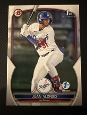 Juan Alonso #BPPF-137 Bowman MLB Baseball 2023 Los Angeles Dodgers RC