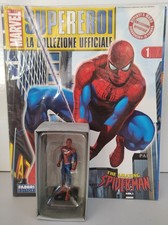 MARVEL LA COLLEZIONE UFFICIALE N° 1 SPIDER-MAN PRIMA USCITA STATUETTA +FASCICOLO