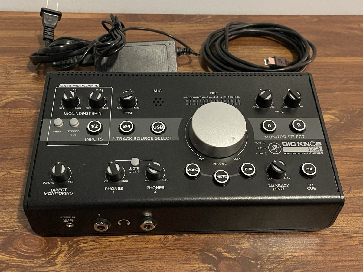 Mackie Big Knob Studio Monitor Controller and Interface | eBay