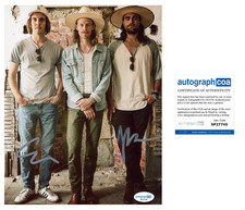 ‘Caamp’ Band Signed 8x10 Photo 'Evan & Matt' Indie Folk 'By And By' ACOA