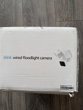Blink Wired Floodlight Smart Security Camera – White - Open box