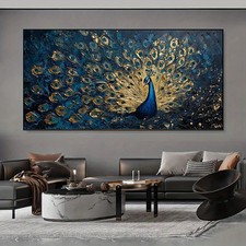 Abstract Elegant Peacock Canvas Painting Canvas Wall Art Home Decor Poster Print
