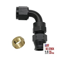 6AN Female Flare to 3/8" (9.5mm) OD Fuel Hardline Tube 6AN to 3/8" 90 Degree