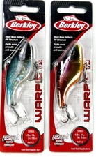 (2) BERKLEY WARPIG Crankbaits - 1/2 Oz. - 3" Blue Bullet & Proper Copper NIB