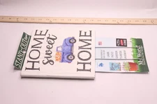 Stand-Out "Home Sweet Home with Truck of Flowers" Square Standing Lawn Sign 8"