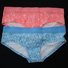 2 NEW Victoria's Secret LOVE PINK 2022 Logo Cotton Hipster Panties Lot LARGE