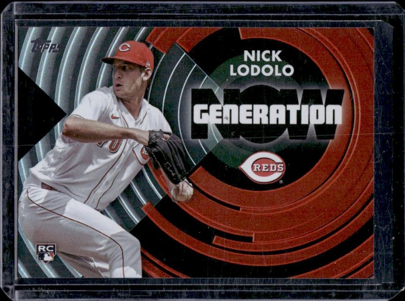 2022 Topps Update Nick Lodolo Generation Now RC Black Rookie #/299 Reds