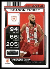 EVAN FOURNIER 2025-26 Panini Contenders EuroLeague Season Ticket #28