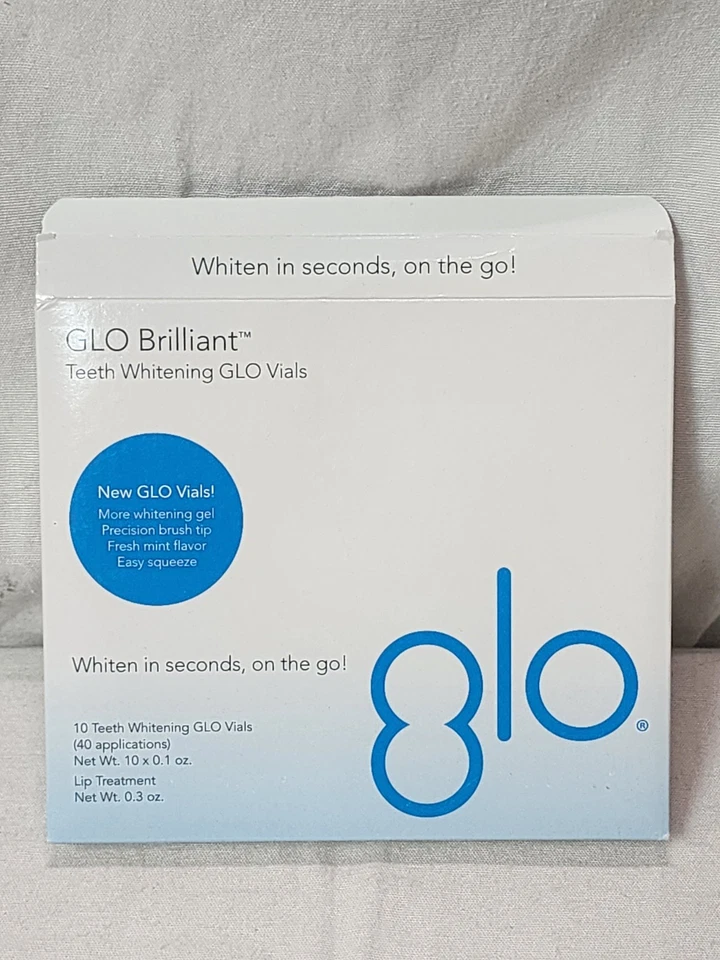 GLO Brilliant 10 Pack Teeth Whitening Gel Treatment Kit Plus Lip Care - Image 4 of 4