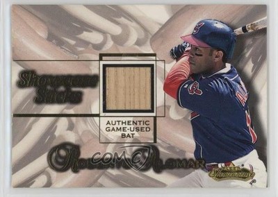 2001 Fleer Showcase Sticks Roberto Alomar HOF 0c9g