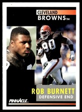 1991 Pinnacle Rob Burnett Rookie Cleveland Browns #79