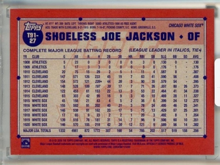Shoeless Joe Jackson 2026 Topps Japan 
