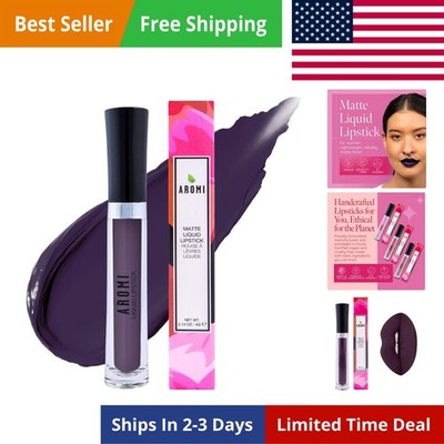 Black Plum Matte Liquid Lipstick, Dark Midnight Lip Color,  and Cruelty-free,...
