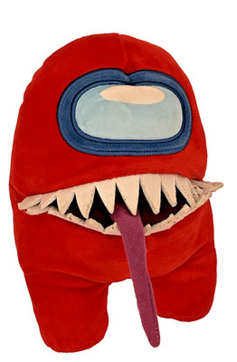 AMONG US Red Imposter Plush 10  Bendable Purple Tongue Tokidoki Yume Plush