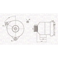 Magneti Marelli Lichtmaschine Generator 120A Passend FüR Chrysler Crossfire