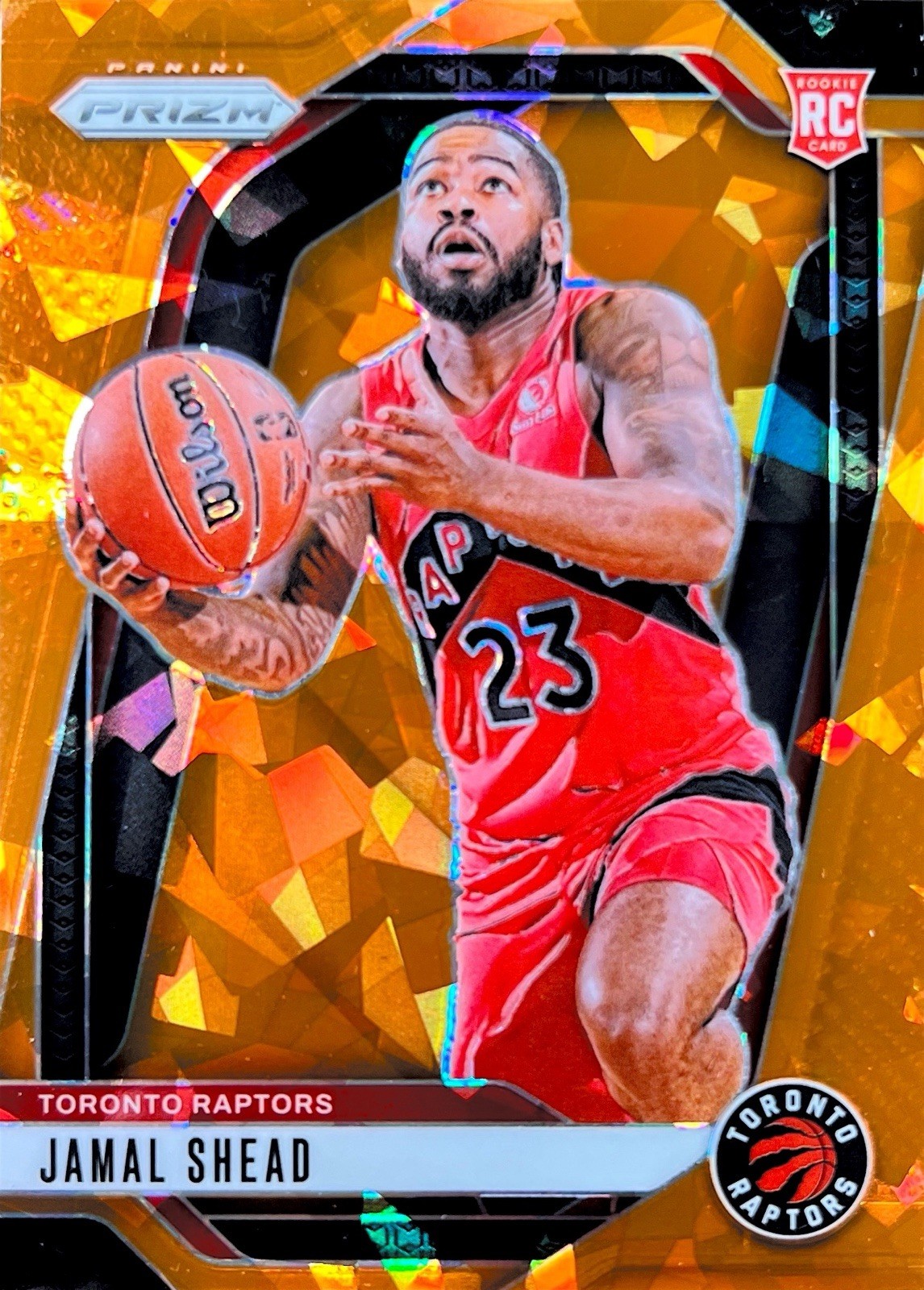 2024-25 Panini Prizm - Jamal Shead #241 Orange Ice Prizm (RC)