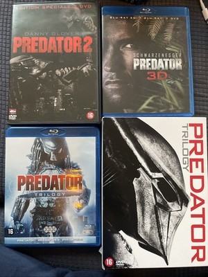Predator 3D + Blu-ray + DVD Schwarzenegger - Trilogy- Predator 2