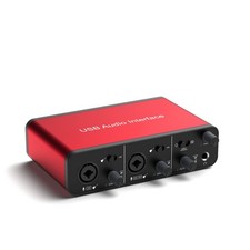 USB-Audio Interface, 24Bit/192kHz for Recording Podcasting and Streaming, 48V...